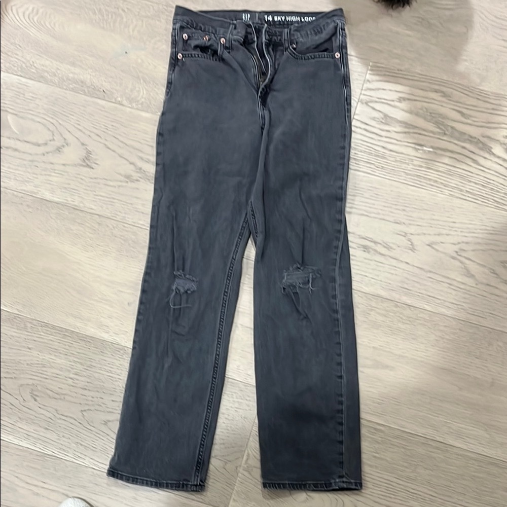 Levi's Black Distressed Jeans